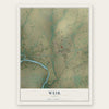Weir, Texas map print, the full design