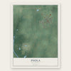 Inola, Oklahoma map print, the full design