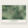Kilbourne, Louisiana map print, the full design