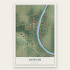 Sumner, Mississippi map print, the full design