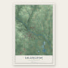 Lillington, North Carolina map print, the full design