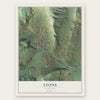 Lyons, Colorado map print, the full design