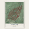 Irvington, New Jersey map print, the full design