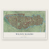 Wilton Manors, Florida map print, the full design