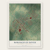 Borough of Dover, York County, Pennsylvania map print, the full design