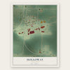 Holloway, Minnesota map print, the full design