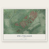 Ewa Villages, Hawaii map print, the full design
