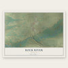 Rock River, Wyoming map print, the full design