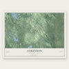 Atkinson, New Hampshire map print, the full design