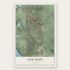 New Hope, Minnesota map print, the full design