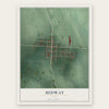 Midway, Ohio map print, the full design