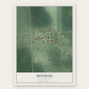 Monroe, South Dakota map print, the full design