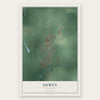 Dewey, Oklahoma map print, the full design