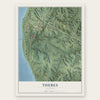 Thebes, Illinois map print, the full design