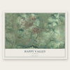 Happy Valley, Oregon map print, the full design