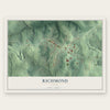 Richmond, Ohio map print, the full design