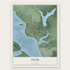 Zoar, Ohio map print, the full design