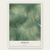 Berlin, Alabama map print, the full design