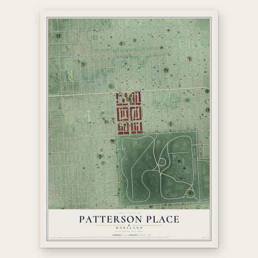Patterson Place, Maryland map print, the full design