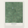 Bentley, Michigan map print, the full design