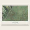 Elsinore, Utah map print, the full design