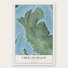Emerald Beach, Missouri map print, the full design