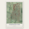 Ormewood Park, Georgia map print, the full design