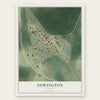 Newington, Georgia map print, the full design