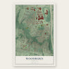 Woodburn, Virginia map print, the full design