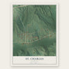 St. Charles, Kentucky map print, the full design