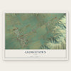 Georgetown, Idaho map print, the full design