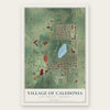 Caledonia, Michigan map print, the full design