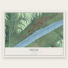 Vevay, Indiana map print, the full design