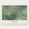 Ashland, Nebraska map print, the full design