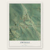 Zwingle, Iowa map print, the full design