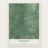 Fredonia, Michigan map print, the full design