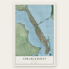 Sewall's Point, Florida map print, the full design