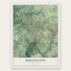 Burlington, Kentucky map print, the full design