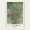 Fremont Hills, Missouri map print, the full design