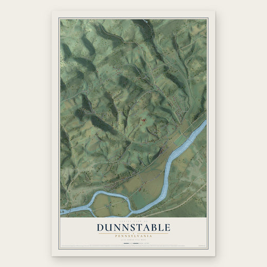 Dunnstable, Pennsylvania map print, the full design