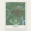 Conway, Arkansas map print, the full design