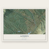 Goshen, Virginia map print, the full design