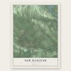 New Hanover, Pennsylvania map print, the full design