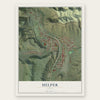 Helper, Utah map print, the full design