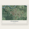 Pearisburg, Virginia map print, the full design