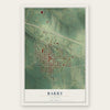 Barry, Illinois map print, the full design