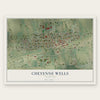 Cheyenne Wells, Colorado map print, the full design