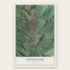 Covington, Virginia map print, the full design