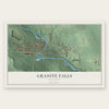 Granite Falls, Minnesota map print, the full design