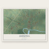 Judsonia, Arkansas map print, the full design